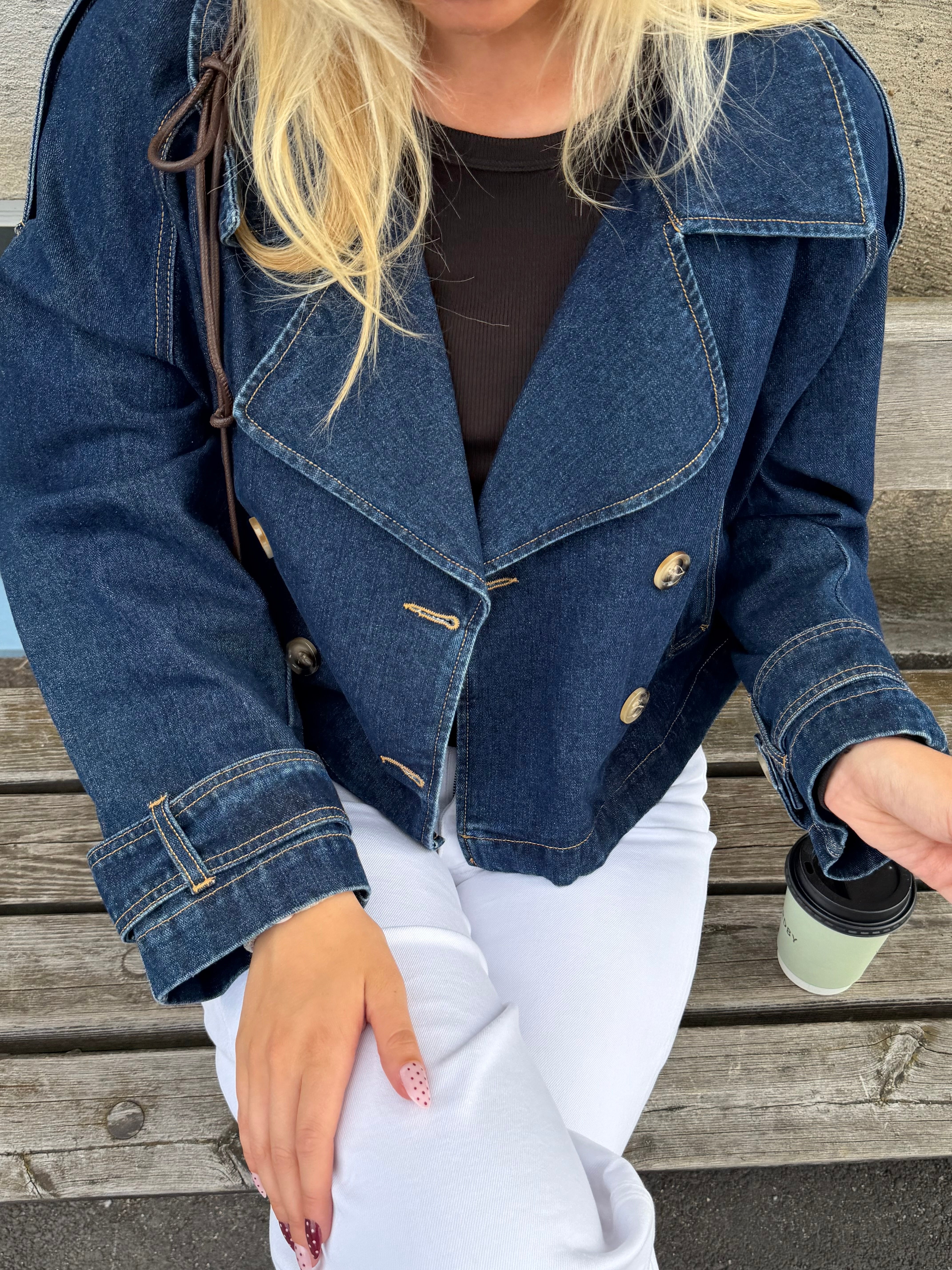 VMLELOU Jacket - Dark Blue Denim